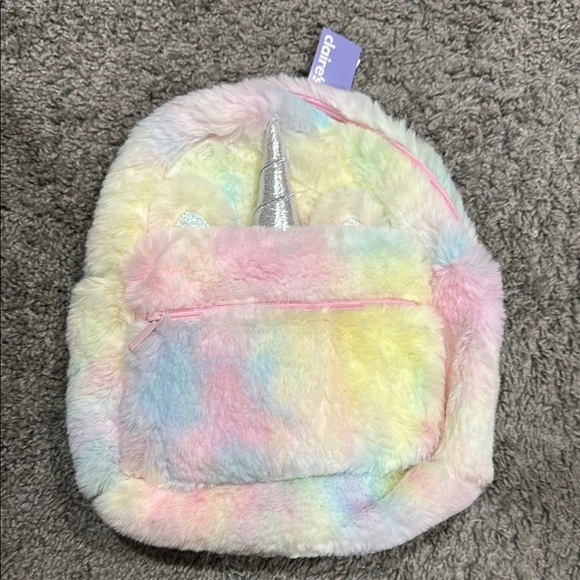 Claire's Pastel Unicorn Backpack - Picture 1 of 6
